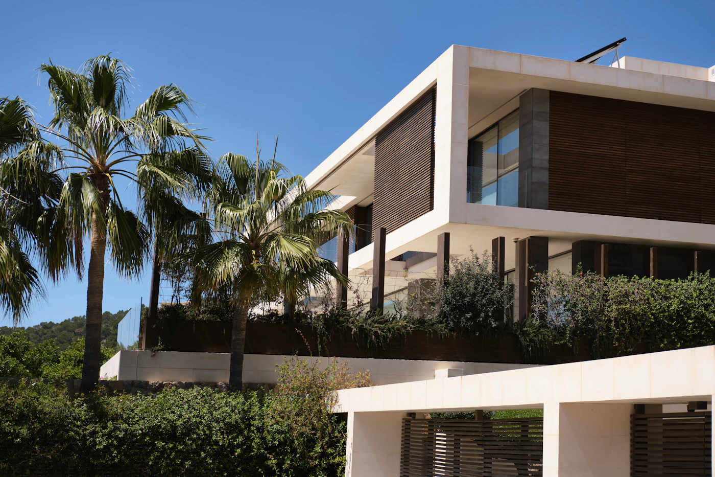 Modern residential property facade