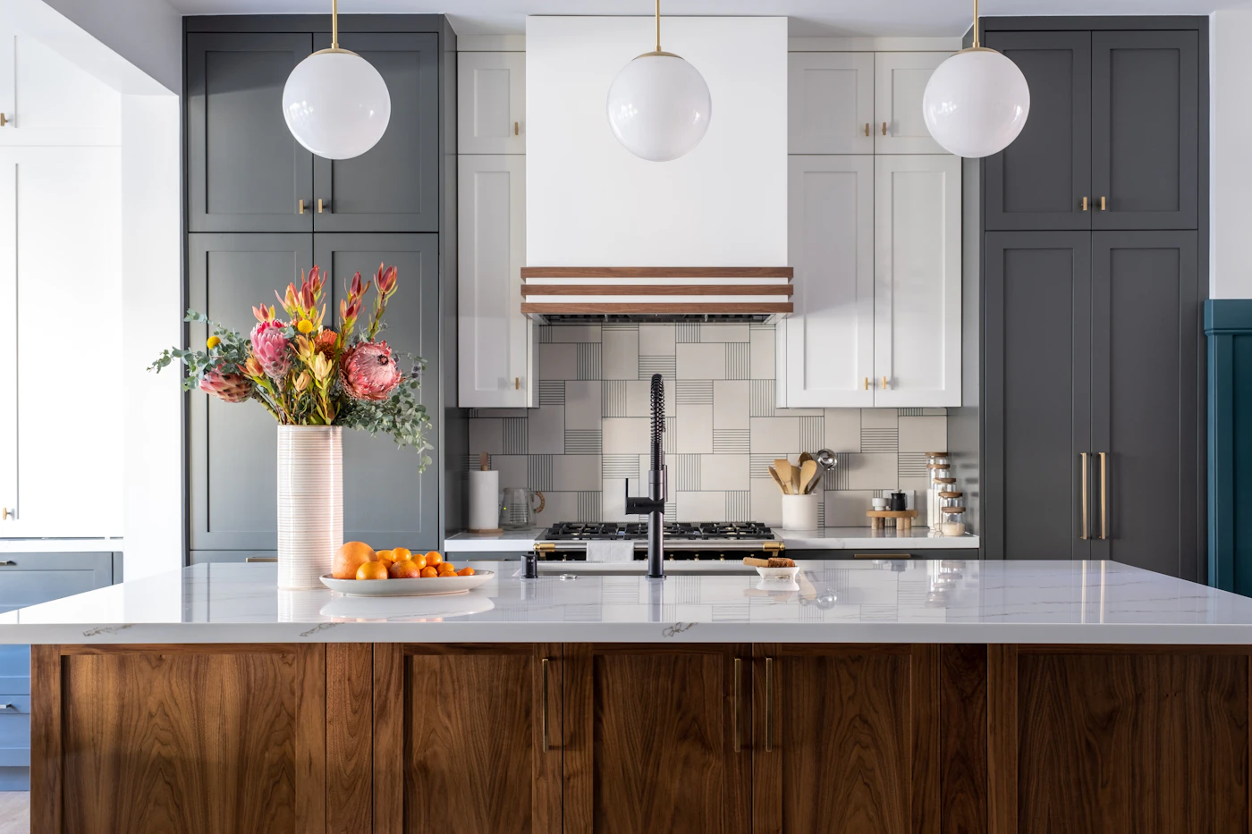 Custom modern kitchen cabinetry renovation